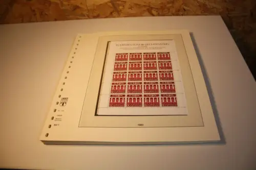 Liechtenstein Jahrgang 1984 Kleinbogen postfrisch komplett (32705)