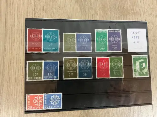 Europa Cept Jahrgang 1959 postfrisch komplett (34106)
