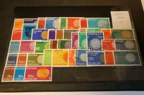 Europa Cept Jahrgang 1970 gestempelt komplett (34137)