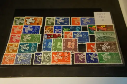 Europa Cept Jahrgang 1961 gestempelt komplett (34133)