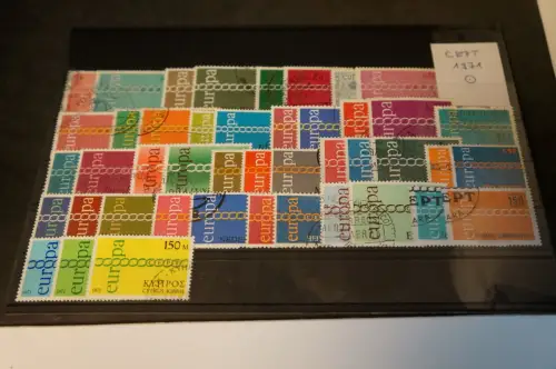 Europa Cept Jahrgang 1971 gestempelt komplett (34138)