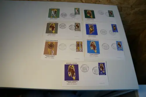 7 FDC Europafrique 60er Jahre (34163)