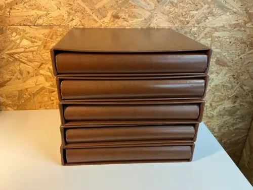 5 Safe Ringbinder braun, 14 Ring, inkl. Schuber (34929)