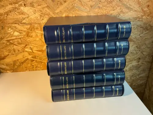 5 Dt. Post / Leuchtturm Ringbinder mit Schuber blau Deutschland Plus 13 Ring (34937)