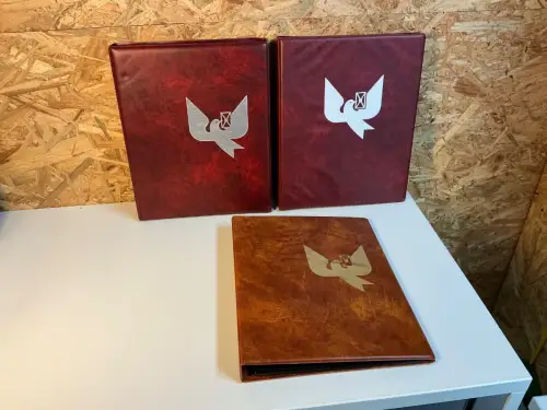 3 Philswiss Alben mit 40 Hüllen verschiedene Streifen (34955)