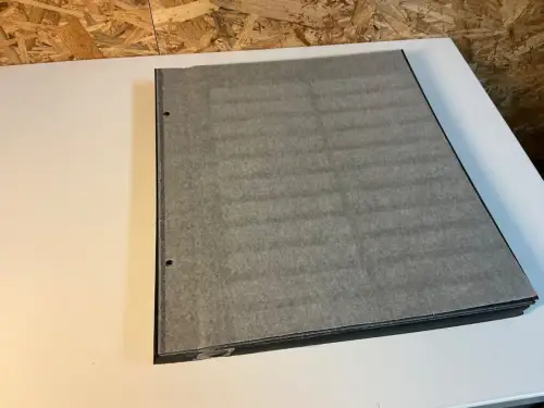 25 Kabe Astra schwarz / Klarsichtstreifen geteilt (34986)