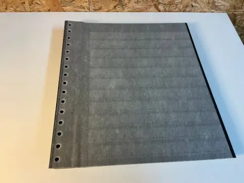 25 Kabe Astra Blätter schwarz / Klarsichtstreifen ungeteilt (34988)