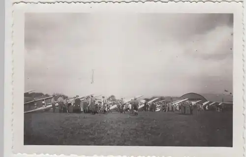 (F31093) Orig. Foto Kirchheim Teck, Einweihung Segelfliegerhalle  1930er
