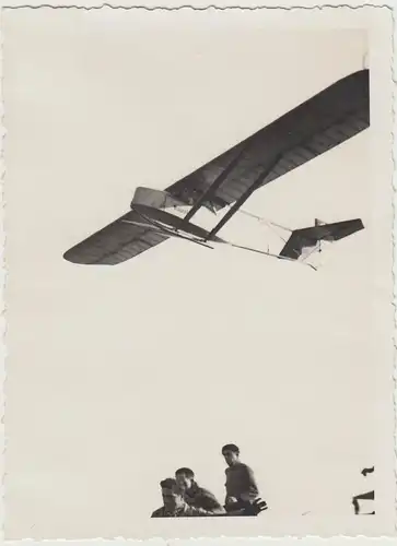 (F31084) Orig. Foto Schulgleiter SG-38 im Flug, Kirchheim Teck 1930er