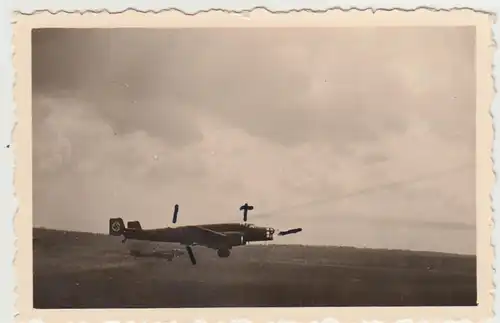 (F30971) Orig. Foto Junkers Ju 86 im Fluge, Markierungen 1930/40er