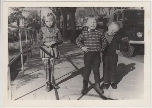 (F30941) Orig. Foto Altenburg Nobitz, sowjetische Kinder 1960er