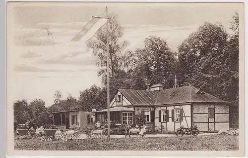 (116017) AK Altenburg Nobitz, Spannerhaus am Flugplatz 1931