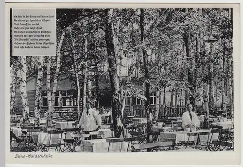 (116003) AK Altenburg Nobitz, Leina-Waldschänke, Biergarten 1940er