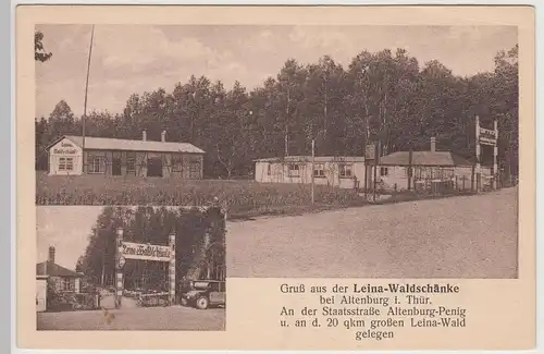 (116000) AK Altenburg Nobitz, Leina-Waldschänke, 1930er (Druckversion B)