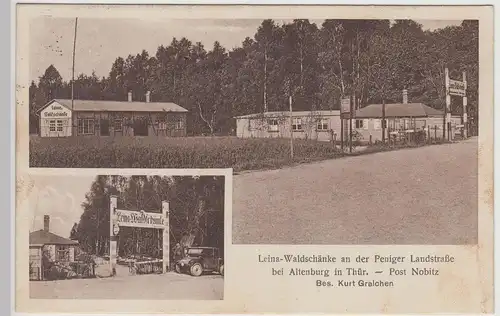 (115999) AK Altenburg Nobitz, Leina-Waldschänke, 1930 (Druckversion A)