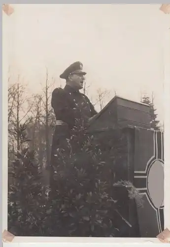 (F10010) Orig. Foto Kriegsakademie, Vereidigung, Regimentskommandeur vor 1945