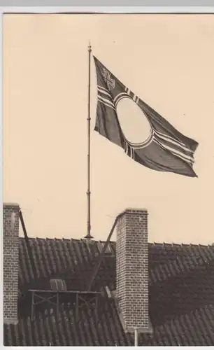 (F2968) Orig. Foto Kaserne Wolfenbüttel, die neue Reichskriegsflagge, 1936