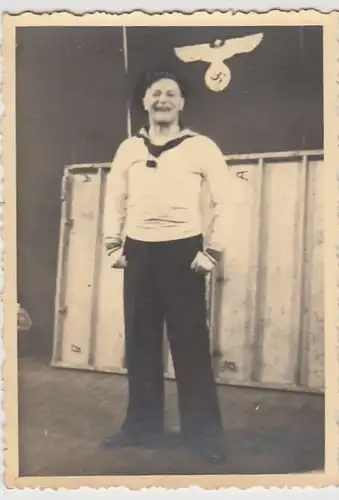 (F2512) Orig. Foto Marine-Soldat, 1940er