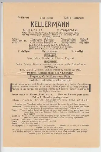 (Z66) Zeppelinpost Ungarnfahrt 1931, ungarische Post Rückfahrt