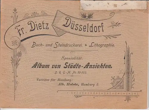 (Bu9) Hamburg, Städte-Ansichten, kleines Heft Musterexemplar um 1900
