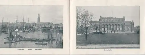 (Bu9) Hamburg, Städte-Ansichten, kleines Heft Musterexemplar um 1900