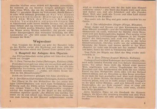 (Bu12) kleines Heft A6 "Amtl. Wegweiser d.d. Arensberger Anlagen" 1936/37