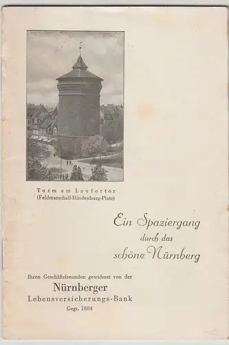 (Bu20) kl. Heft "Spaziergang durch das schöne Nürnberg" 1930/40er