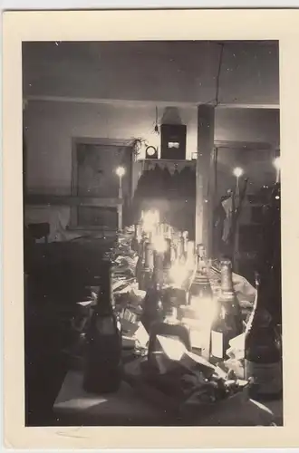 (F9876) Orig. Foto Kursk, Weihnachten im deutschen Quartier 1943