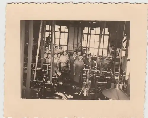 (F9855) Orig. Foto Fabrikhalle, Werkzeugbau der Landstrom AG in Groß Köris 1935