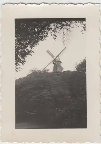 (F9826) Orig. Foto Bremen, historische Mühle 1935