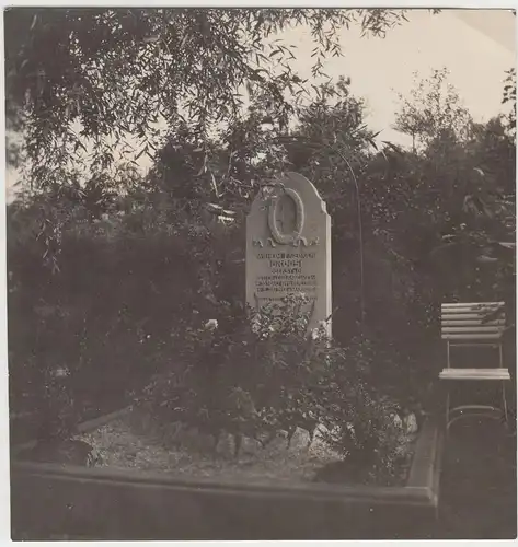 (F9784) Orig. Foto Marburg, Grab von Wilhelm Friedrich Groos, vor 1945