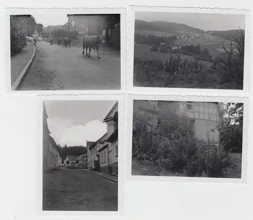 (F9721) 4x Orig. Foto Engelsberg, verschiedene Ansichten, vor 1945