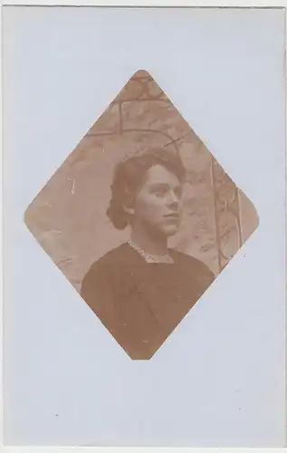 (F9706) Orig. Foto Porträt junge Frau Lottchen Simon, Schmölln 1919