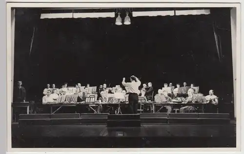 (F9640) Orig. Foto Wolfen, Konzert des Magdeburger Zithervereins 1958