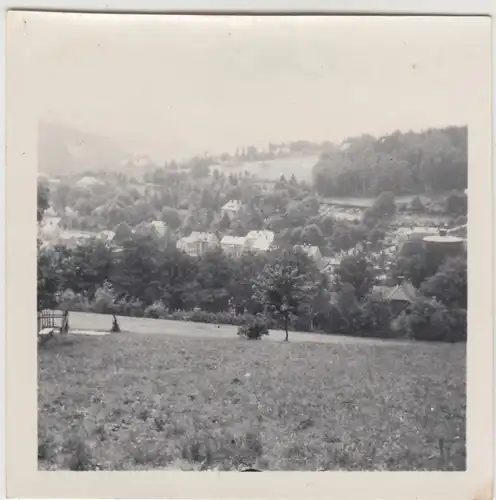 (F9637) Orig. Foto Blick über Klingenthal 1959