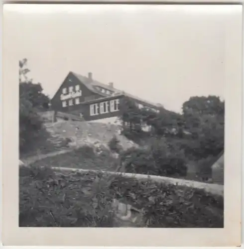 (F9628) Orig. Foto Klingenthal, Aschberg, Blick zum Sport Hotel 1959