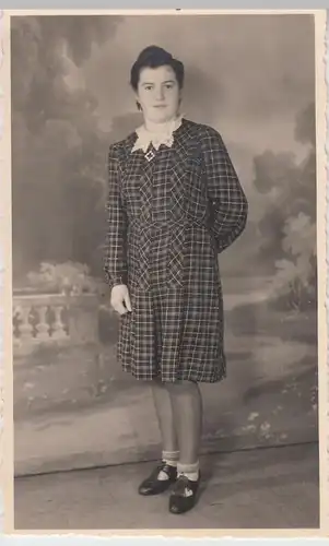 (F9531) Orig. Foto Porträt junge Frau Marianne 1943
