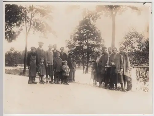 (F9413) Orig. Foto Gruppenbild im Freien, Haide bei Schwarzenberg 1926