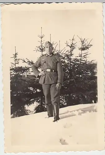 (F933) Orig. Foto Wehrmacht-Soldat im Winter, 1940er