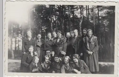 (F9325) Orig. Foto Gruppenbild Frauen u. Mädchen, BDM-Lehrgang Soltau 1935