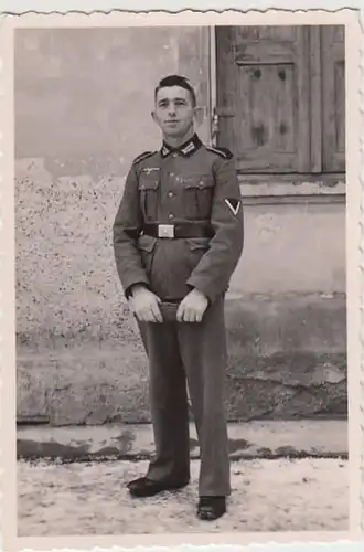 (F928) Orig. Foto Portrait Wehrmacht-Soldat, 1940er