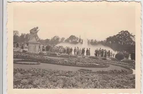 (F9276) Orig. Foto Hannover Herrenhausen, große Fontäne 1937