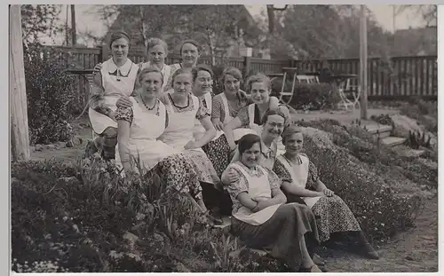 (F9174) Orig. Foto Kochschule, Gruppenfoto Schülerinnen Lehrgang Frühjahr 1937