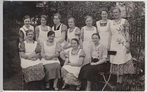 (F9173) Orig. Foto Kochschule, Gruppenfoto Schülerinnen Lehrgang Frühjahr 1937