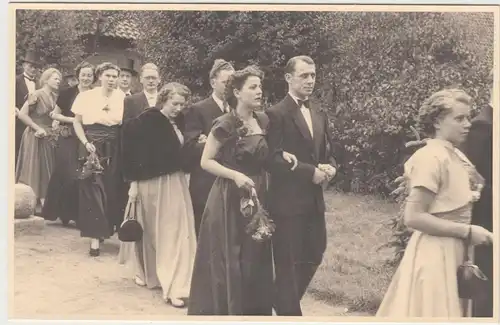 (F9146) Orig. Foto Hochzeit in Braunschweig, Festzug 1930/40er