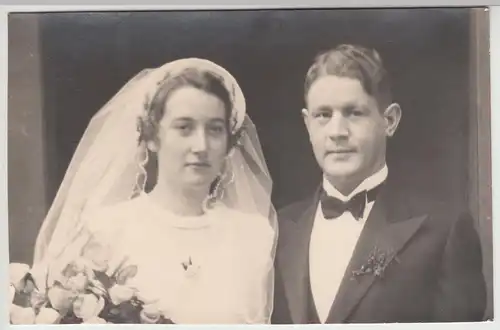 (F9140) Orig. Foto Hochzeitspaar, Braunschweig 1940