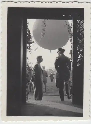 (F8922) Orig. Foto Bitterfeld, Ballonstart zum Erntedankfest 1934