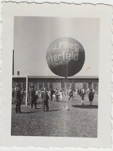 (F8902) Orig. Foto Bitterfeld, Taufe des Ballons "Bruno Loerzer", 17.6.1934, Wer