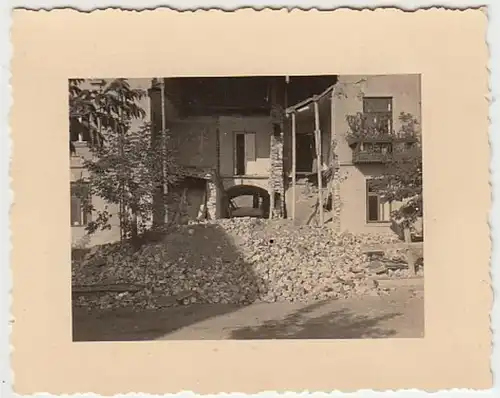 (F882) Orig. Foto zerstörtes Gebäude, 1940er