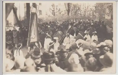 (F8737) Orig. Foto Festumzug religiös, unbekannter Ort